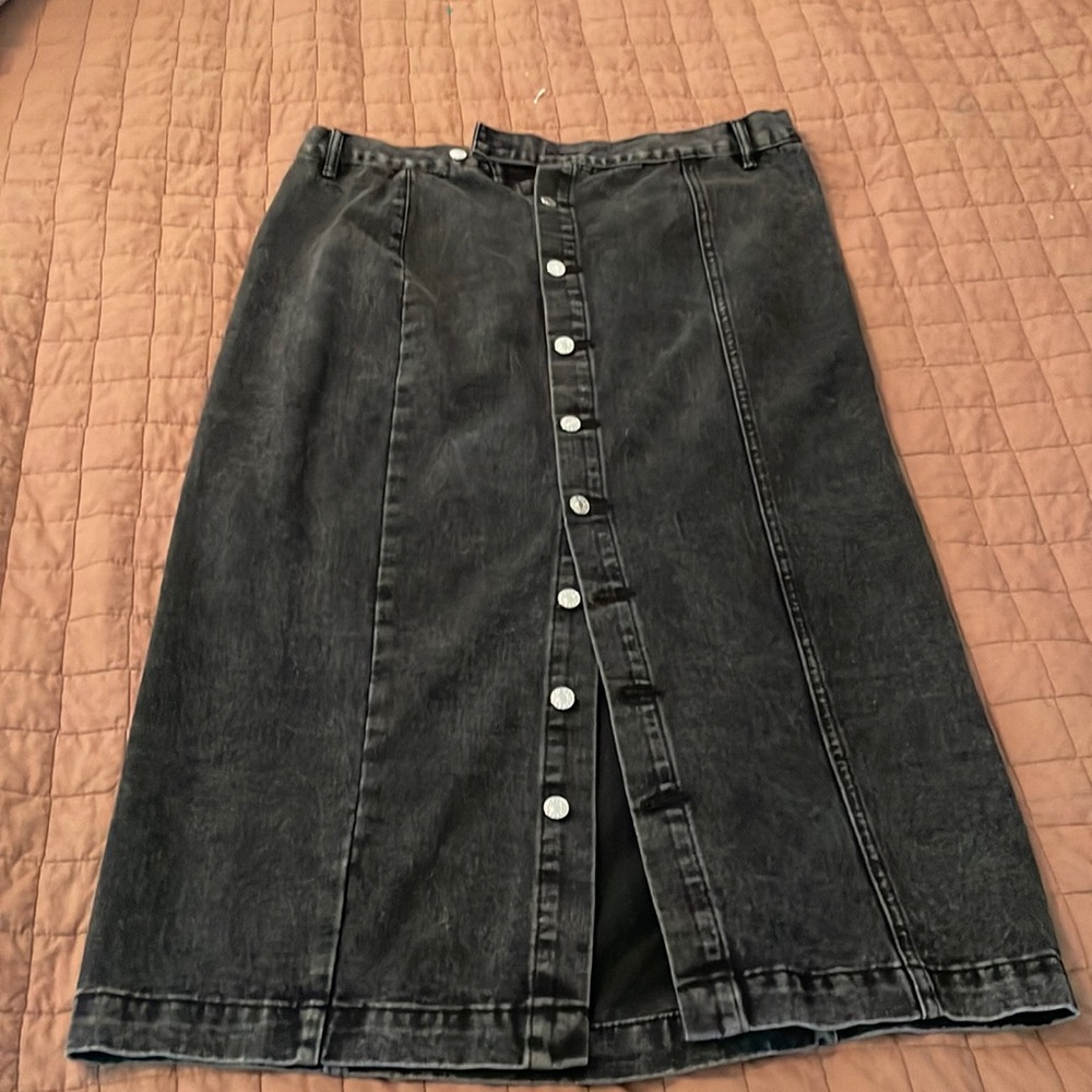 Black Denim skirt